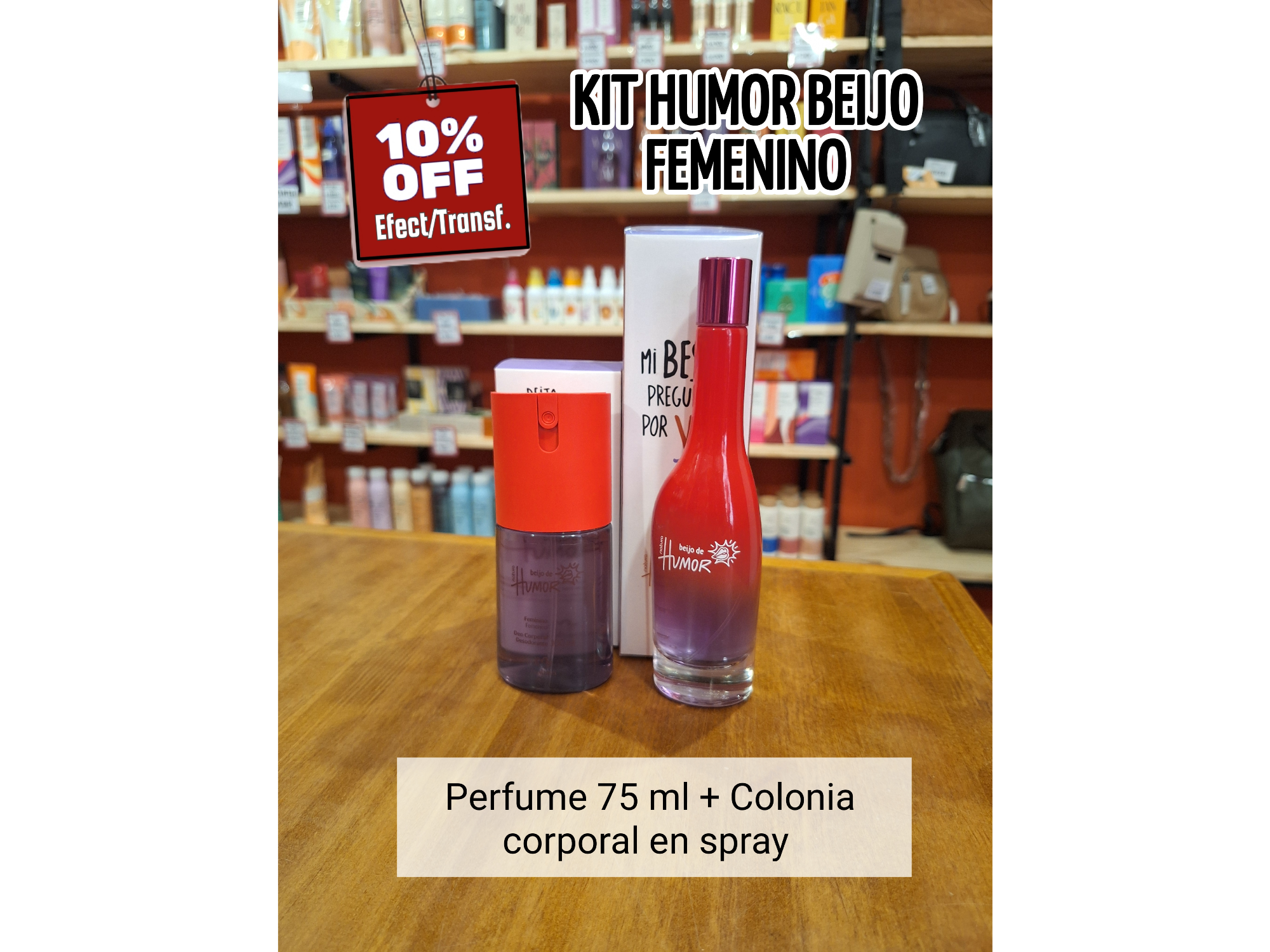 KIT HUMOR BEIJO FEMENINO