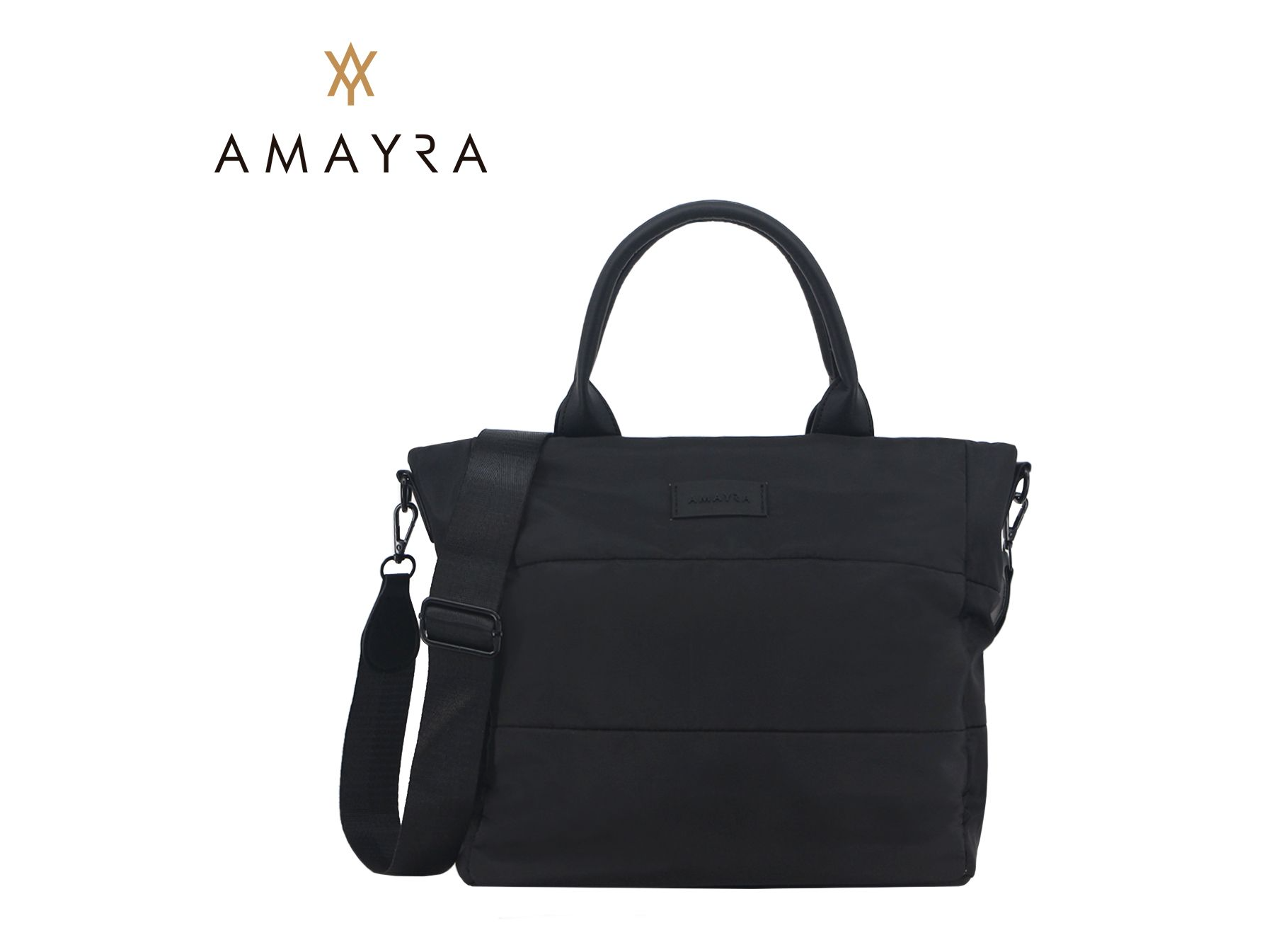 CARTERA PUFFER NEGRA AMAYRA