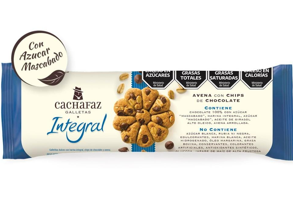 CACHAFAZ CON AVENA Y CHIPS DE CHOCOLATE