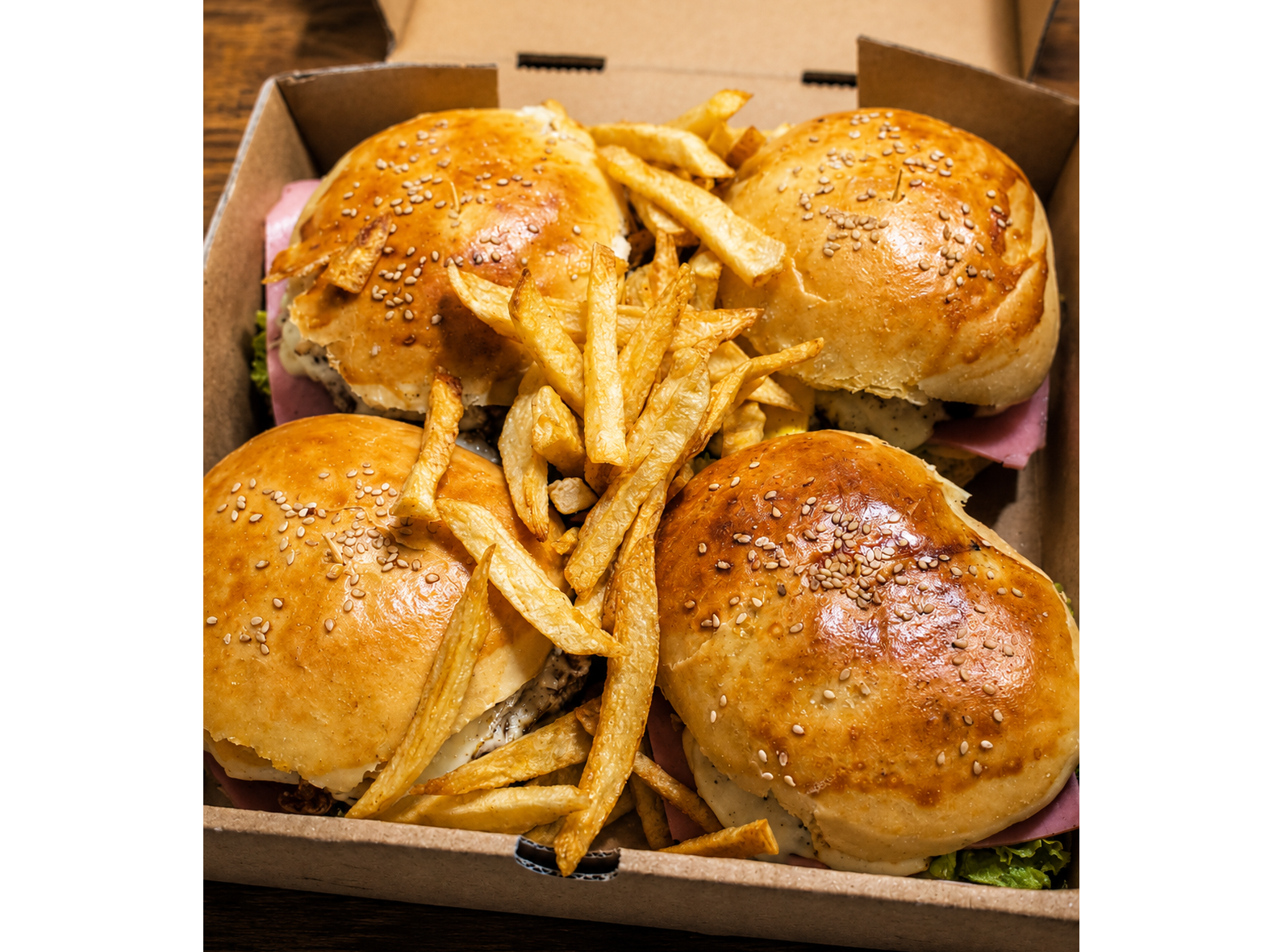 4 hamburguesas especiales