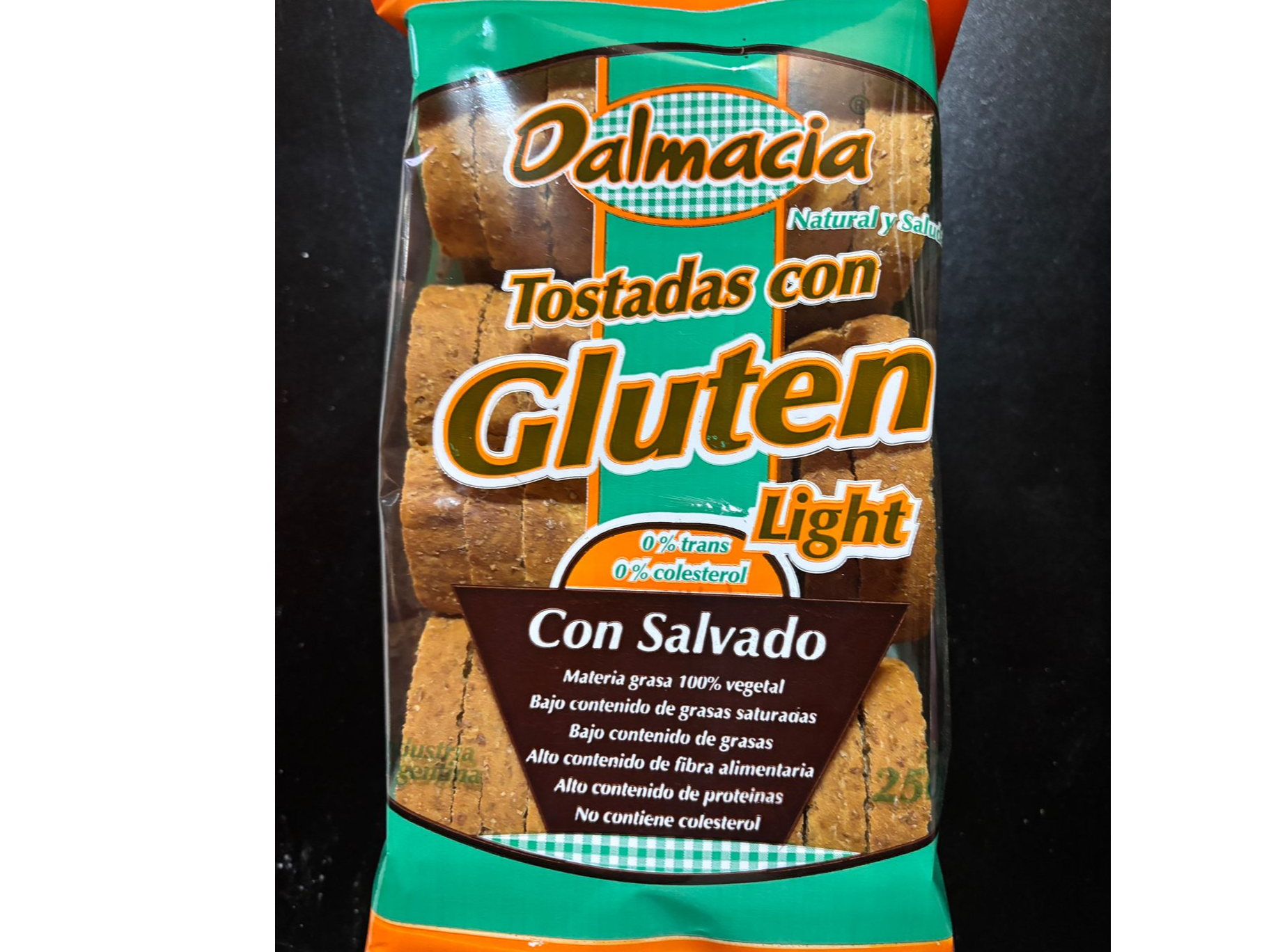 TOSTADAS DE GLUTEN CON SALVADO