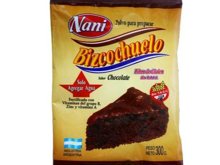 PREMEZCLA NANI PARA BIZCOCHUELO CHOCOLATE