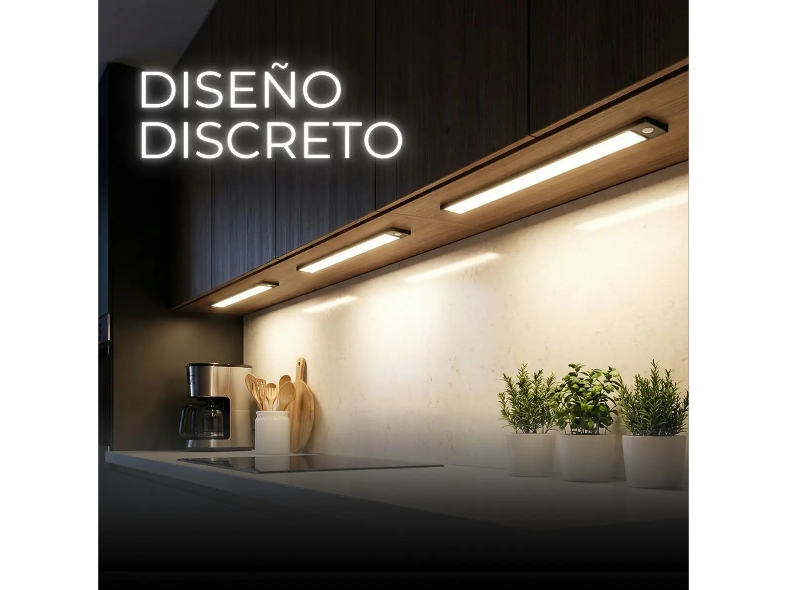 2X$25.000- LAMPARA LED PORTABLE CON SENSOR 30CM