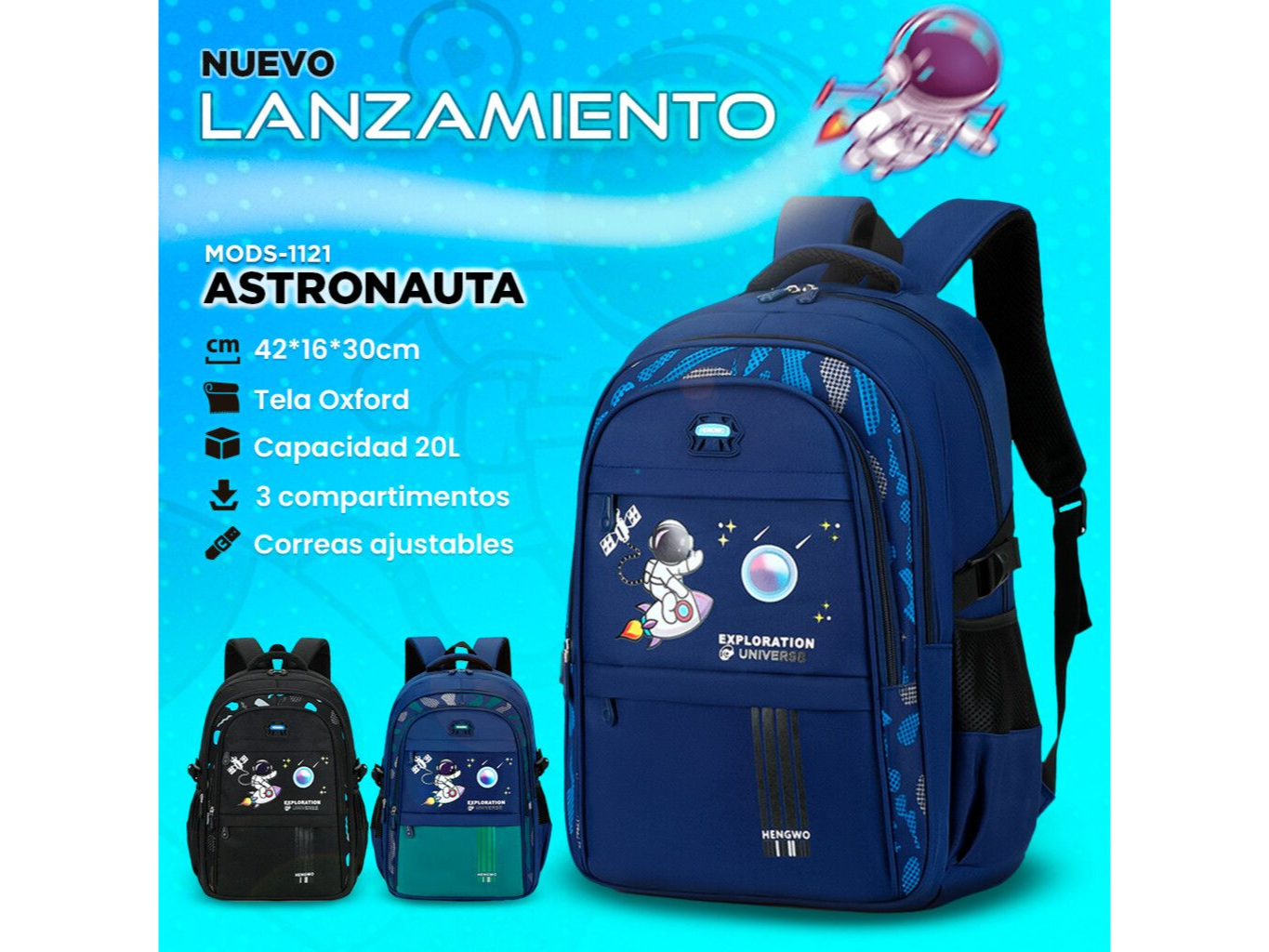 MOCHILA ASTRONAUTA