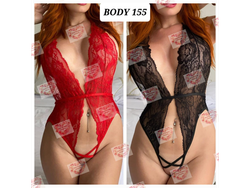 BODY DE ENCAJE CON CINTAS - LADY KAREN 155