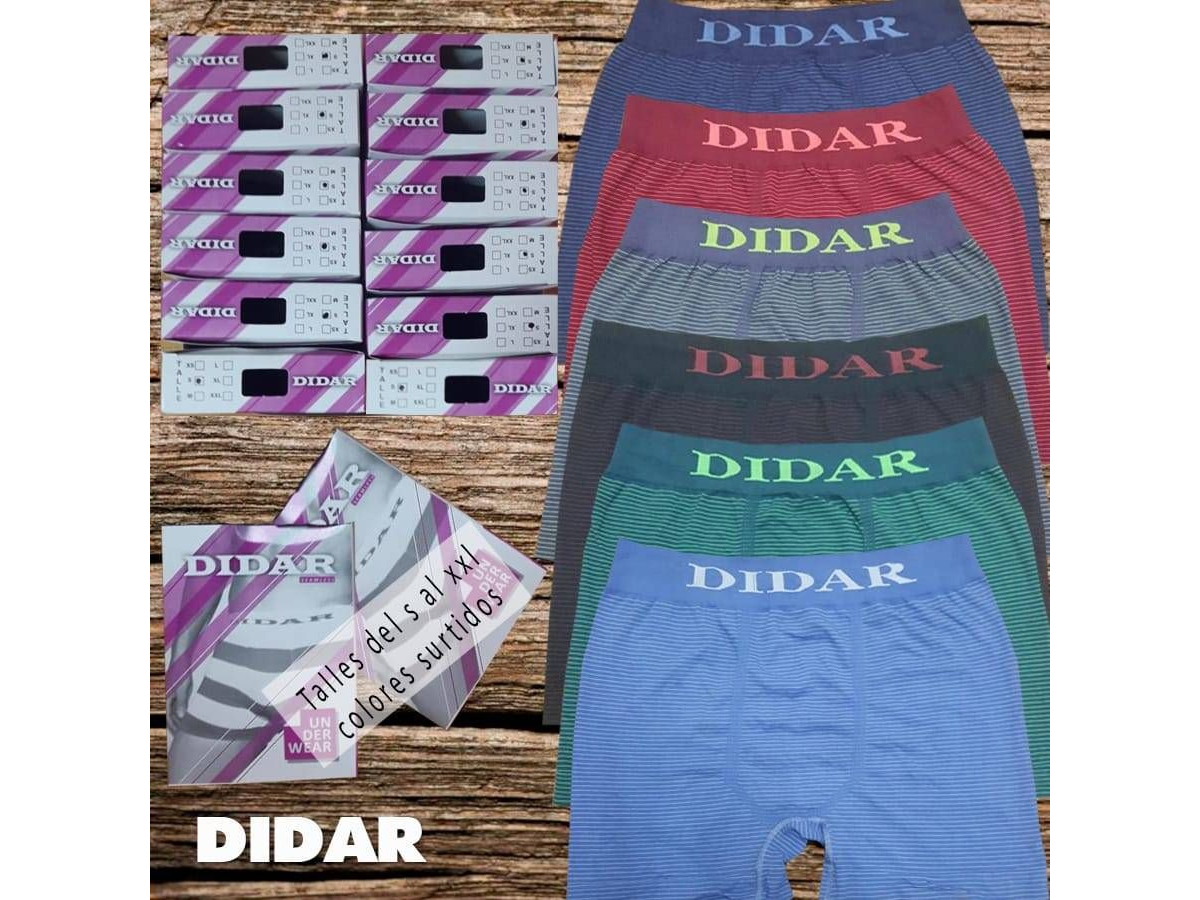 BOXER TALLE ESPECIAL RAYADO SIN COSTURA - DIDAR