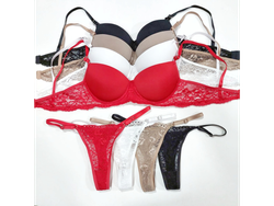 CONJUNTO TAZA SOFT LYCRA CON ENCAJE - CAELI