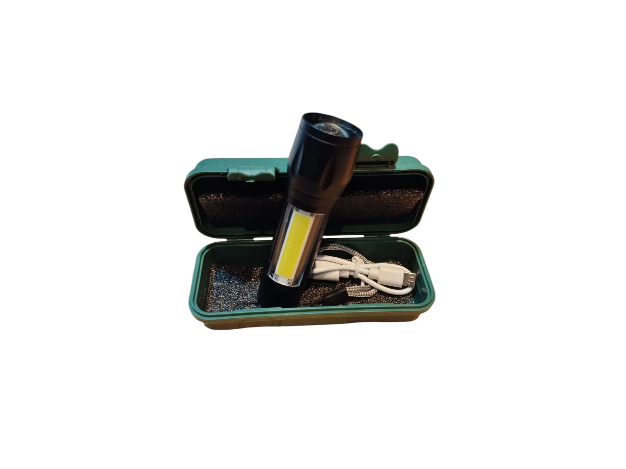 Mini Linterna recargable con estuche