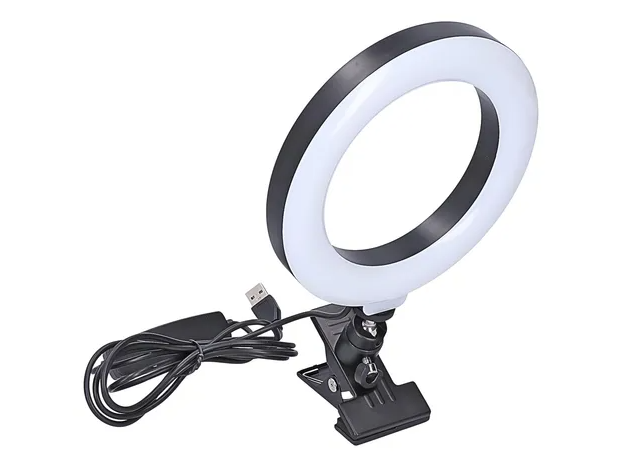 Aro de Luz Portatil Con Clip 16cm