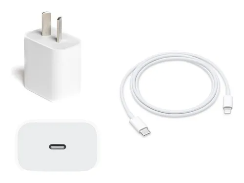 Apple  Cargador Transformador  20w  +  Cable USB ‑ C-C