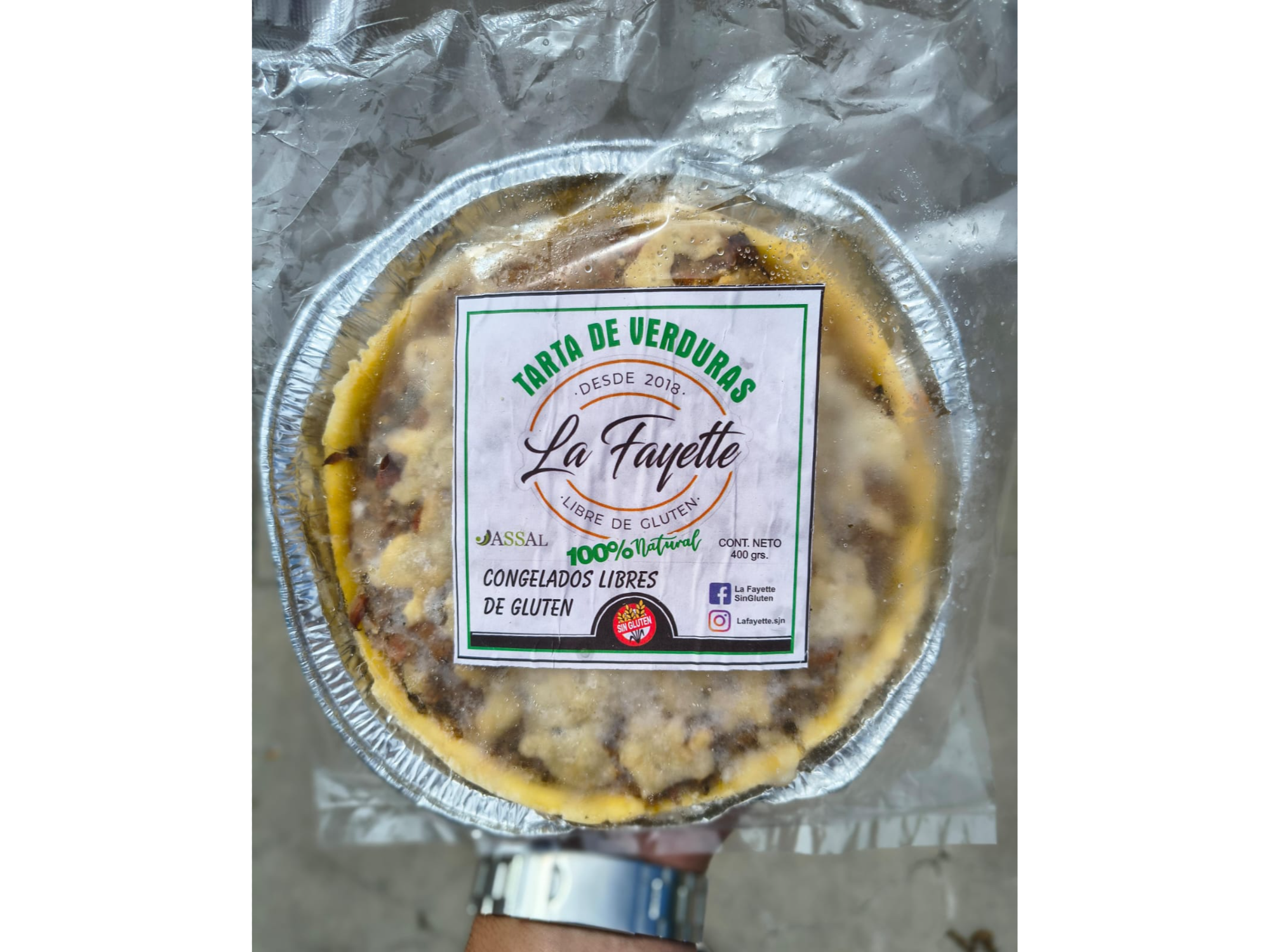LA FAYETTE TARTA DE VERDURAS SIN TACC 400G