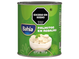 BAHIA PALMITOS EN RODAJAS 800GR