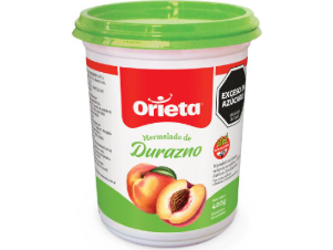 ORIETA MERMELADA LIGHT DURAZNO 500GR
