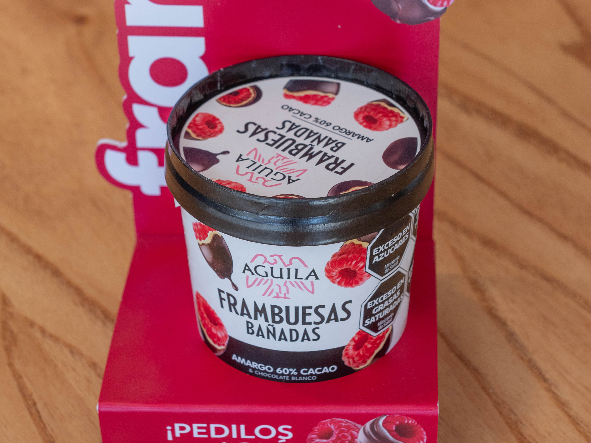 Franui Frambuesas Bañadas en Chocolate Águila 60% Cacao