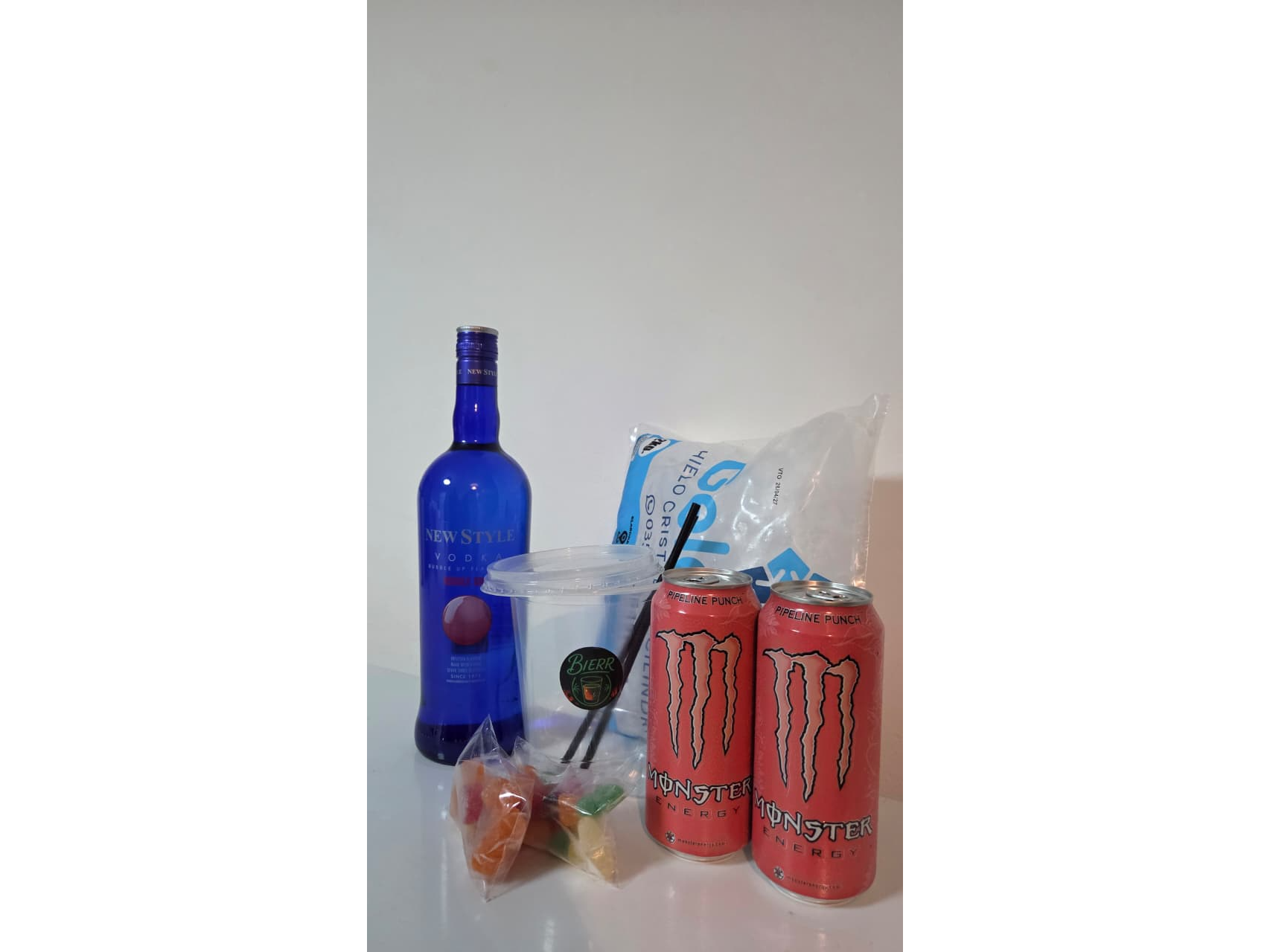 NEW STYLE  CHICLE + 2 ENERGIZANTES