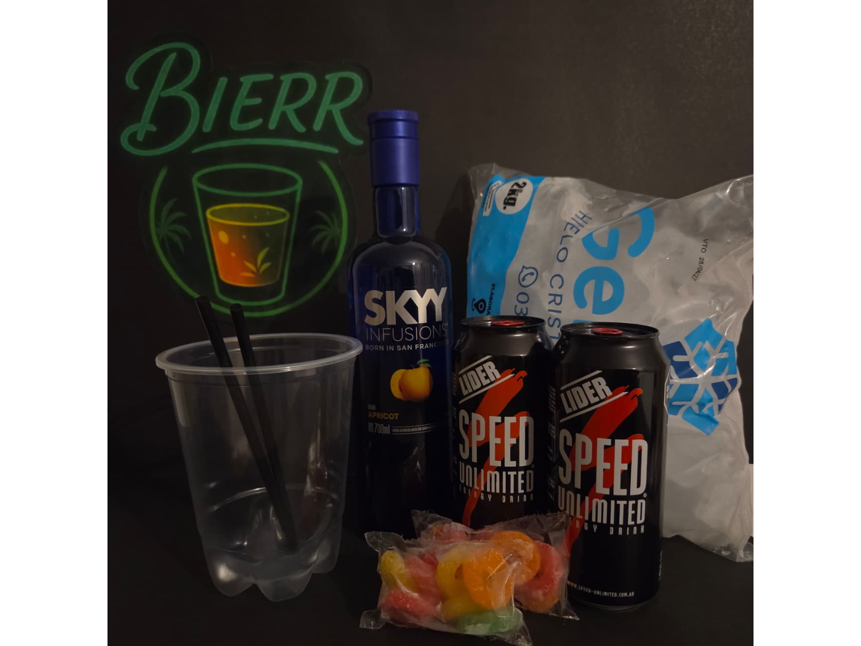 SKYY DURAZNO + 2 ENERGIZANTES