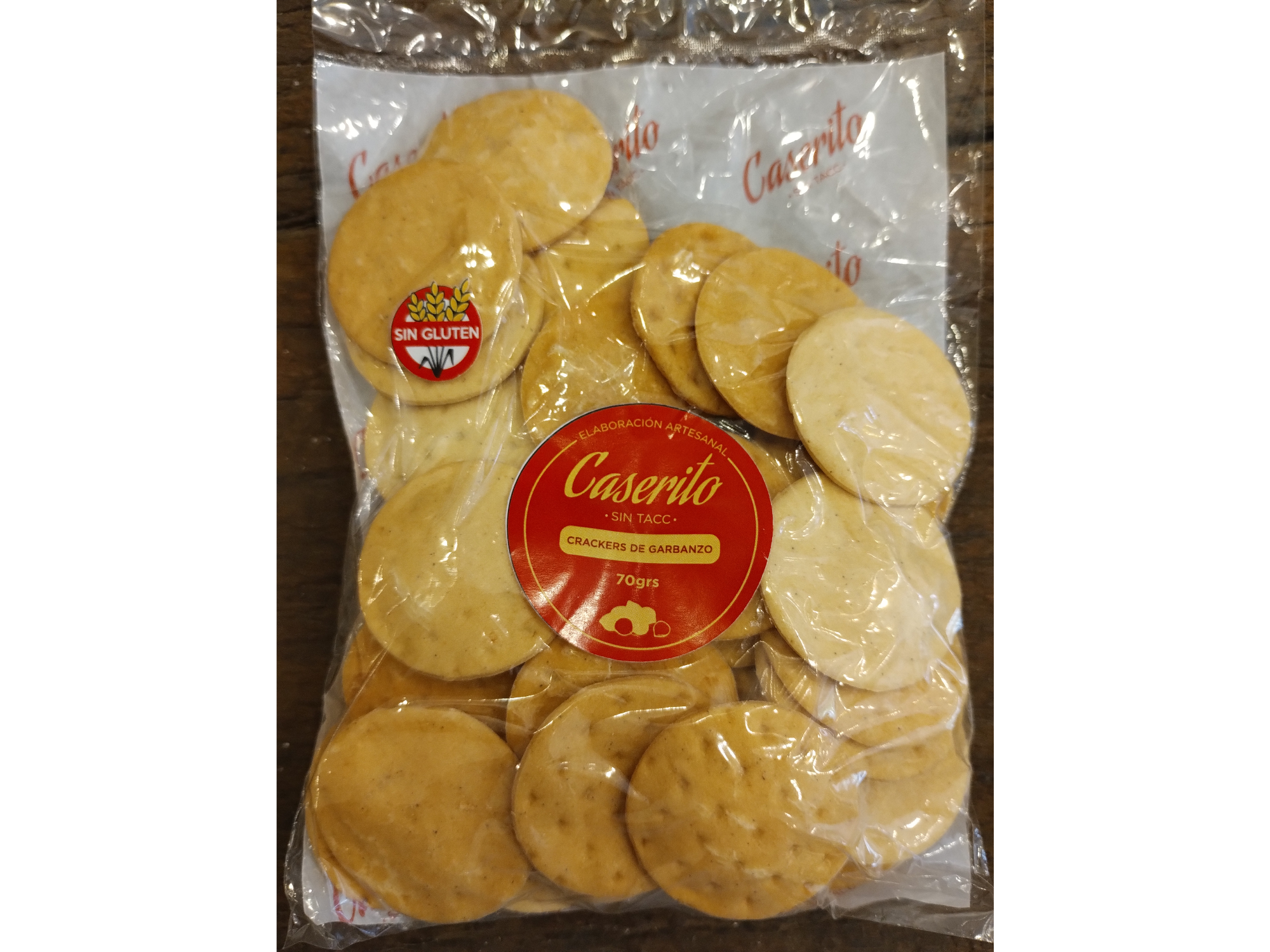 Crackers de garbanzos