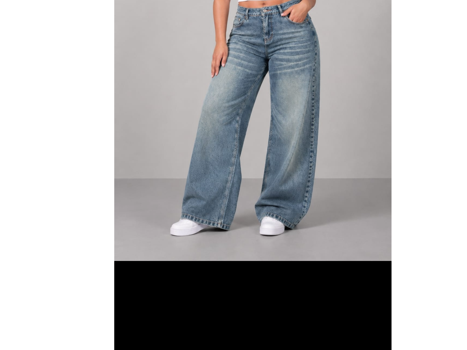 WIDE LEG CURVI OXIDO