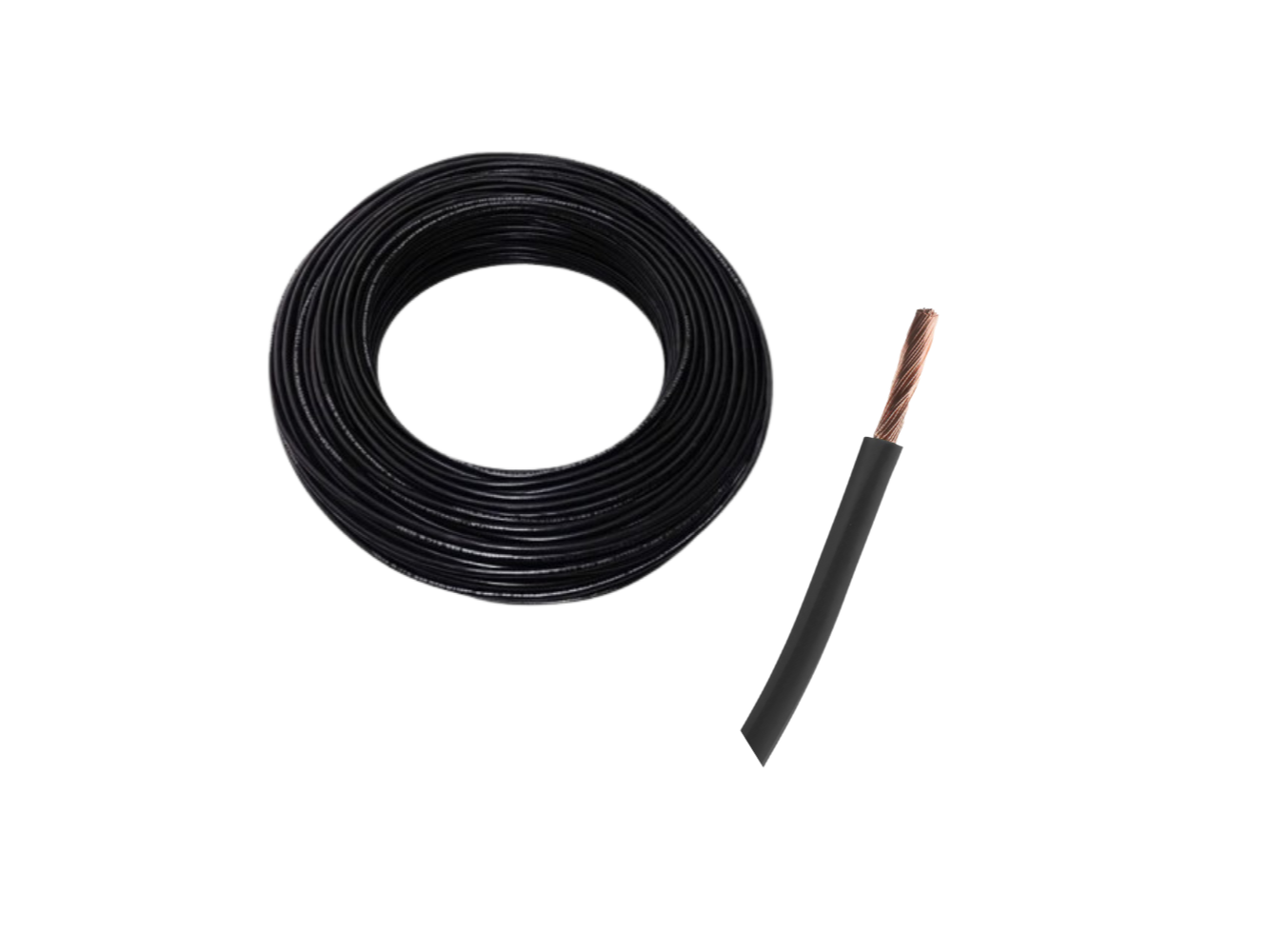 Cable Unipolar Negro 1X4mm X Mts ID:31999
