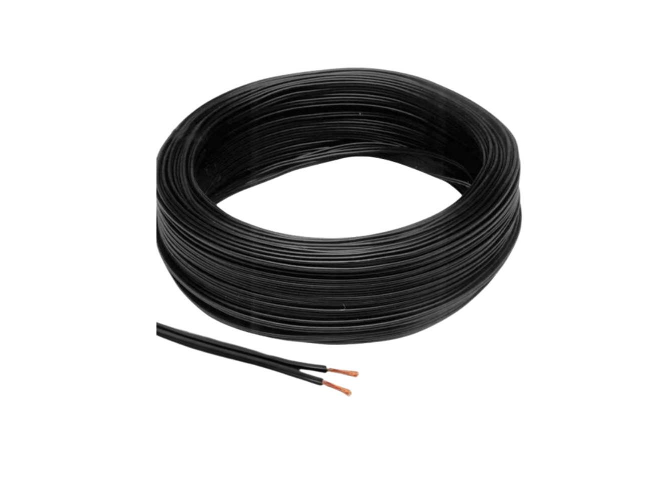 Cable Bipolar Negro 2x1,5mm X 1 Mts ID:31997