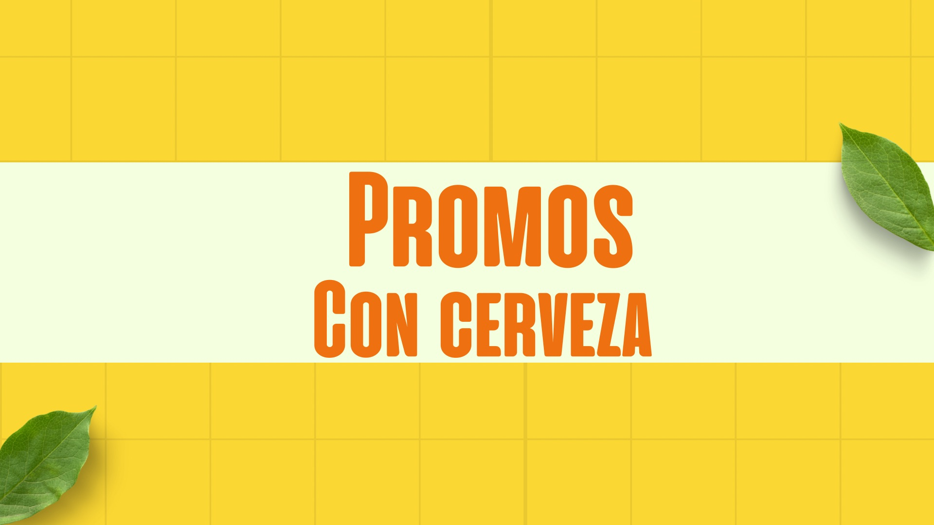 Promos con cerveza