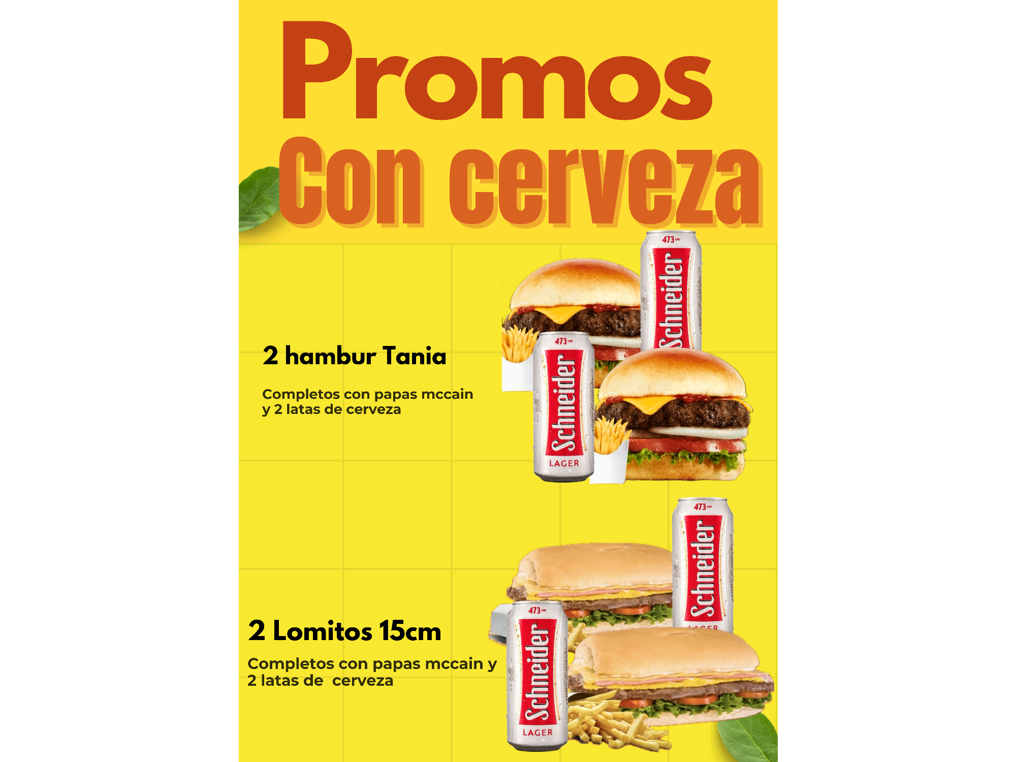 Promos con cerveza