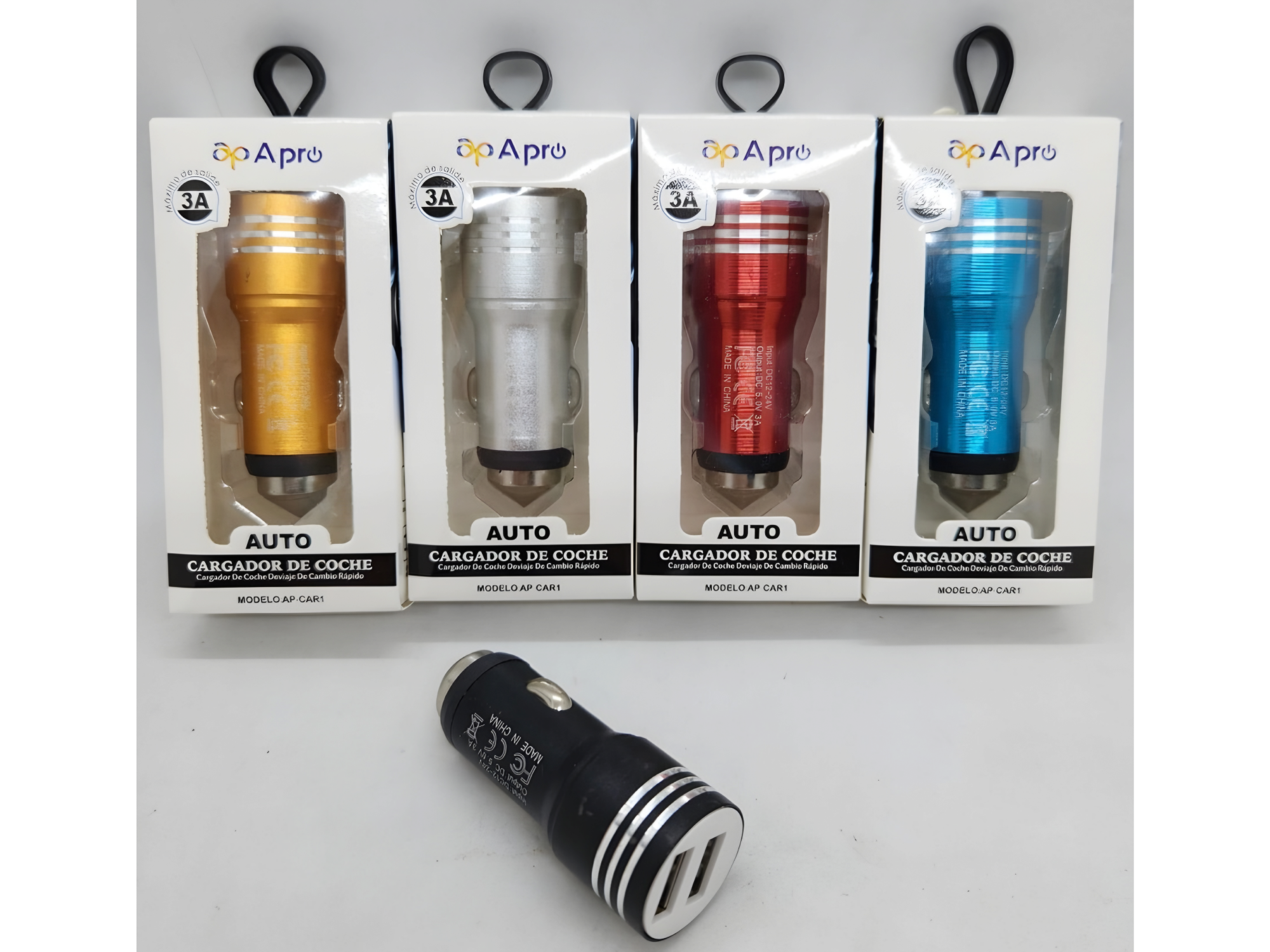 CARGADOR AUTO 2 USB 12V