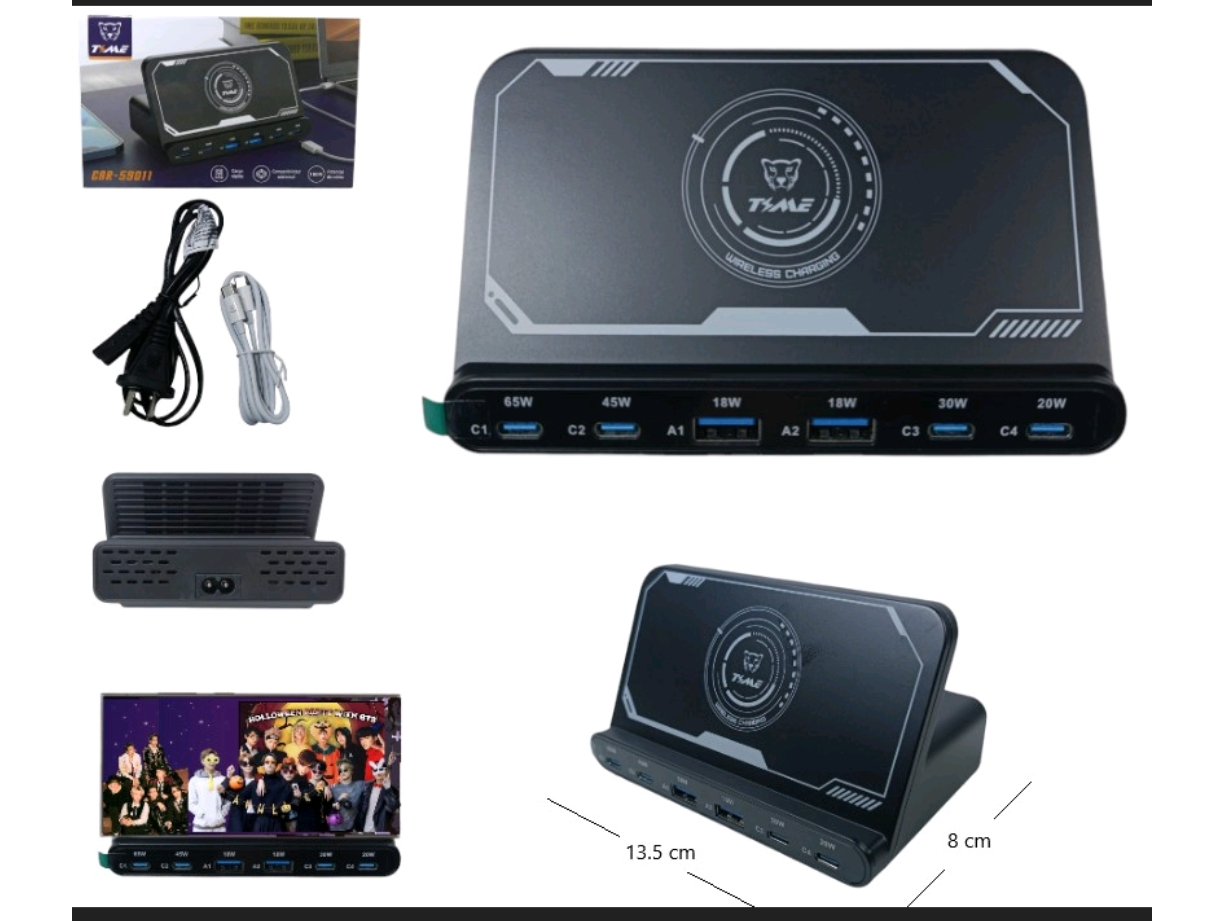 CARGADOR INALAMBRICO DE CARGA RAPIDA