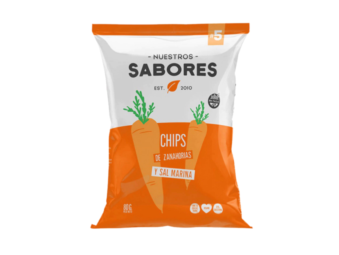 CHIP DE ZANAHORIA CON SAL MARINA - NUESTROS SABORES x 80 g