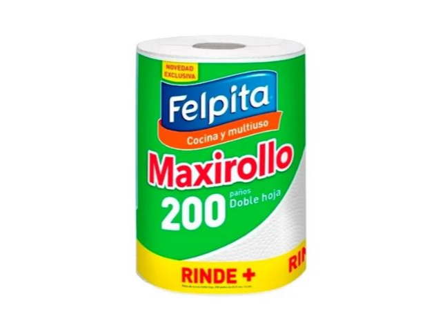 ROLLO DE COCINA FELPITA - MAXIROLLO  x 200 PAÑOS