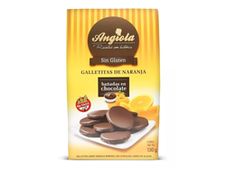 GALLETAS DE NARANJA - ANGIOLA - Bañada en Chocolate Negro