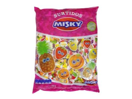 CARAMELOS FRUTALES MISKY x 800g