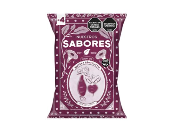 CHIPS DE REMOLACHA Y BATATA - NUESTROS SABORES x 80 g