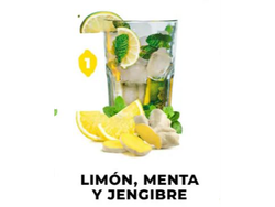 LIMONADA - LIMON , JENGIBRE Y MENTA x 5 UNIDADES