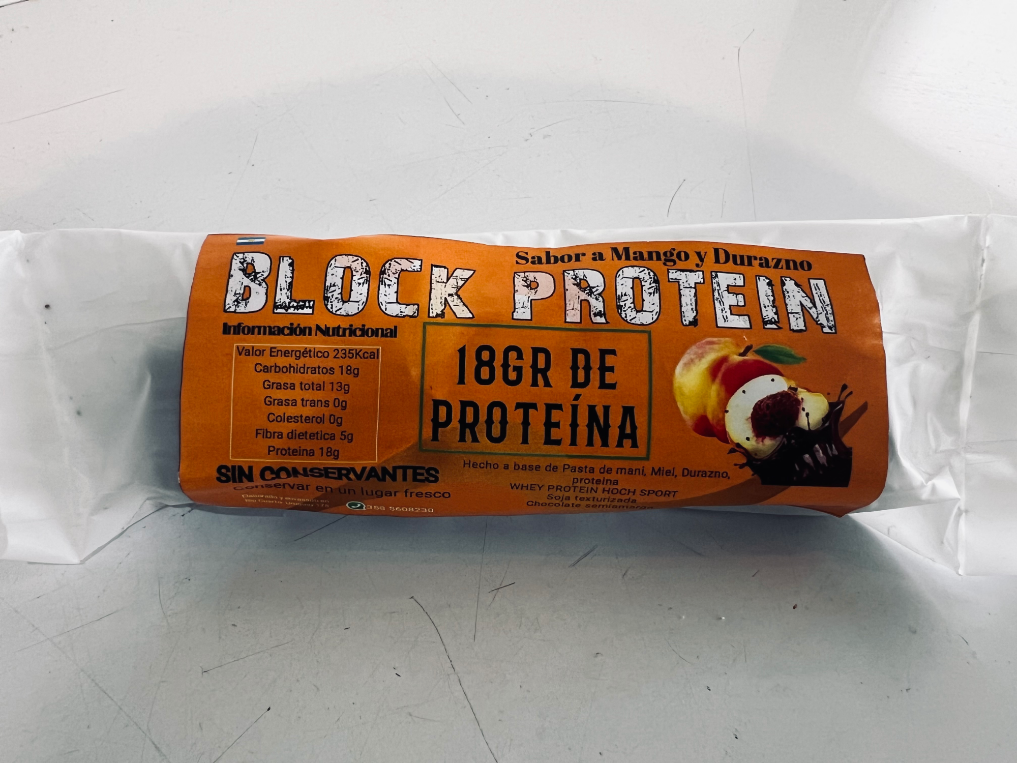BLOCK PROTEIN - Sabor Durazno y Mango