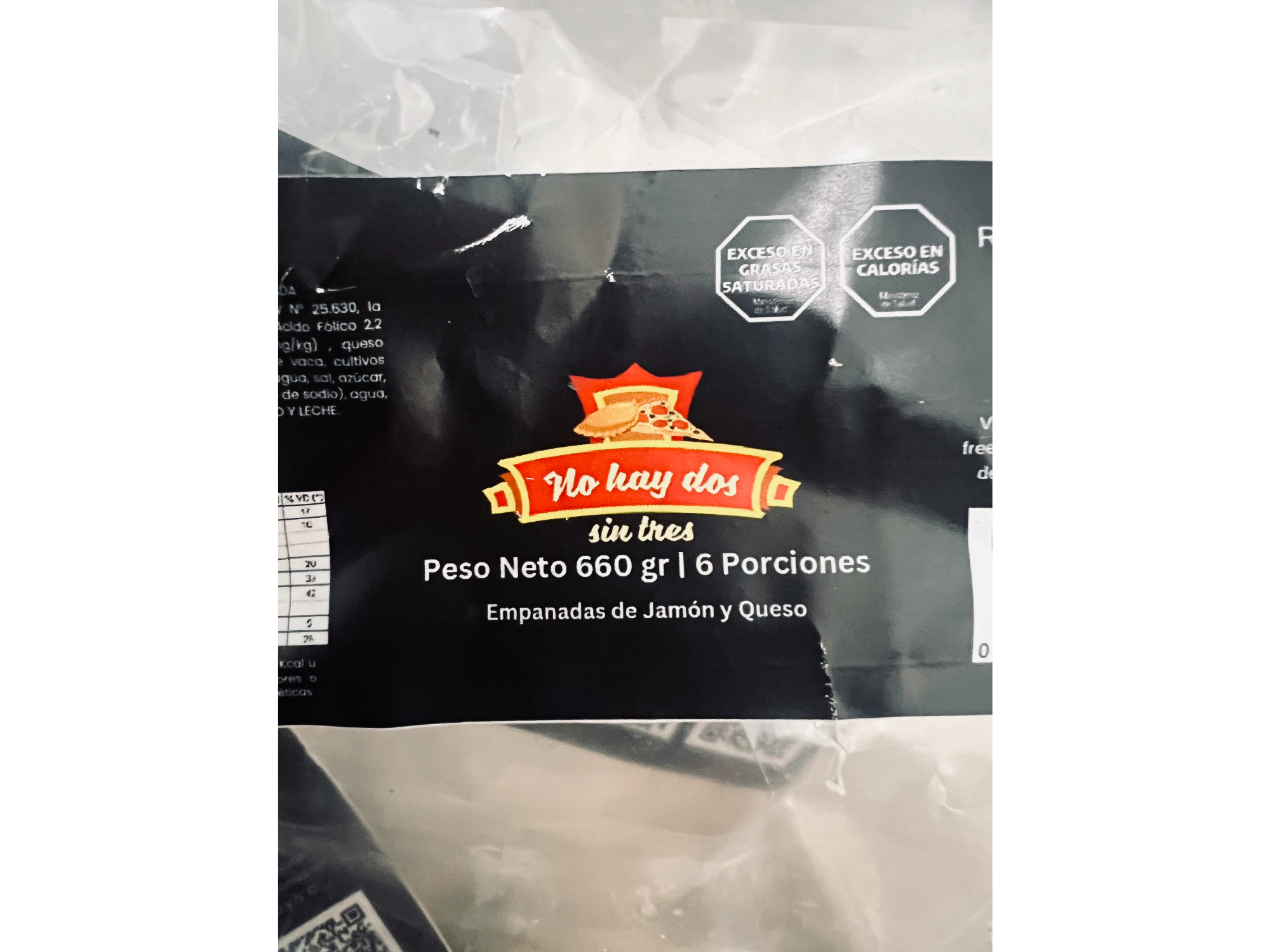 JAMON Y QUESO - NO HAY DOS SIN TRES x 6 unidades