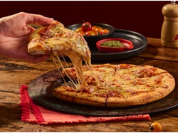 PIZZA JAMON y MORRON - MASA MADRE - PIZZA JUANA 8 PORCIONES