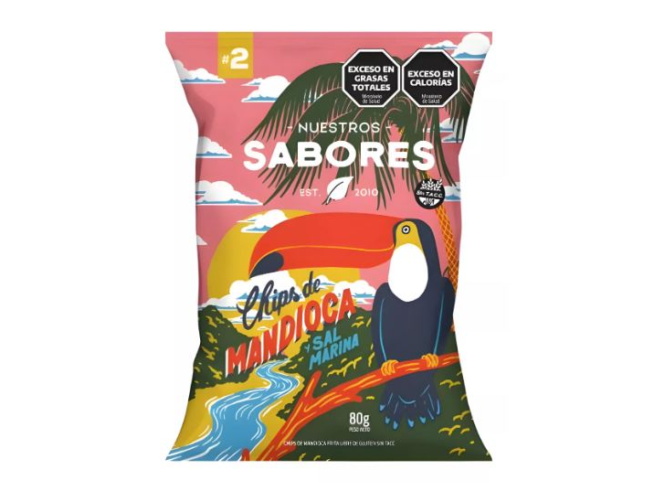 CHIPS DE MANDIOCA - NUESTROS SABORES x 80 g