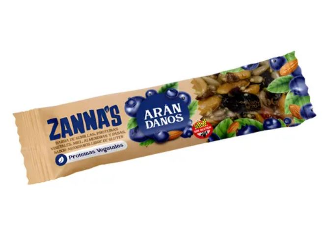 Barritas SEMILLAS y PROTEINAS VEGETALES - ZANNA´S - ARANDANOS