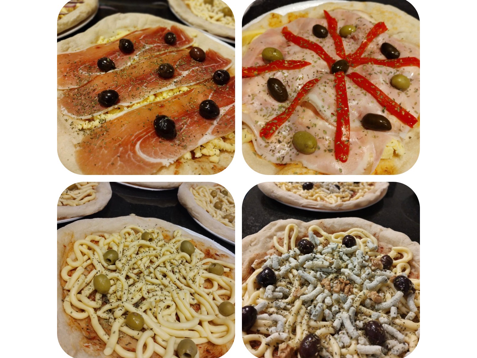 PROMO DEGUSTACION 4 UNIDADES - PIZZA JUANA - GRANDE 8 porciones