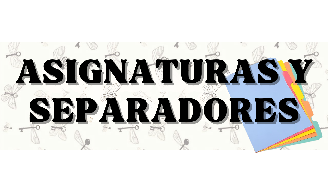 ASIGNATURAS Y SEPARADORES