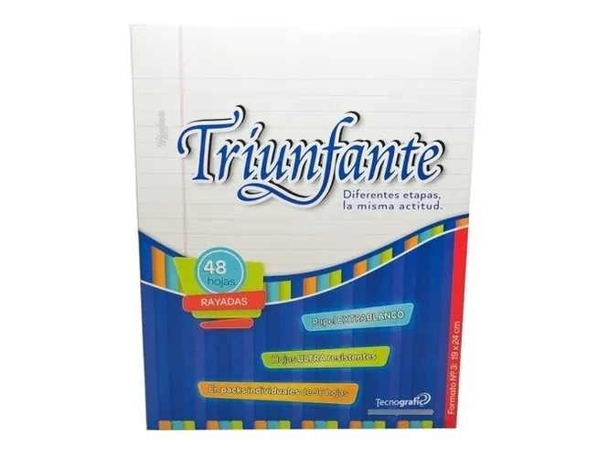 TRIUNFANTE RAYADAS X48 HOJAS