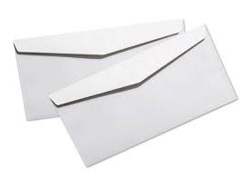 SOBRE BLANCO CARTA INGLES