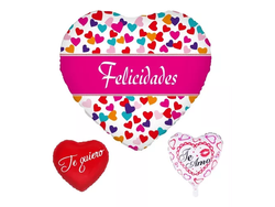 FOIL CORAZON FELICIDADES