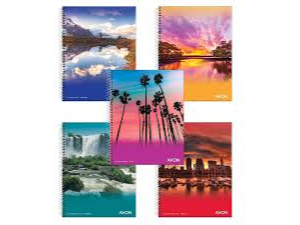 AVON ESPIRAL 16X21 -- RAYADO / CUADRICULADO -- 46 HOJAS