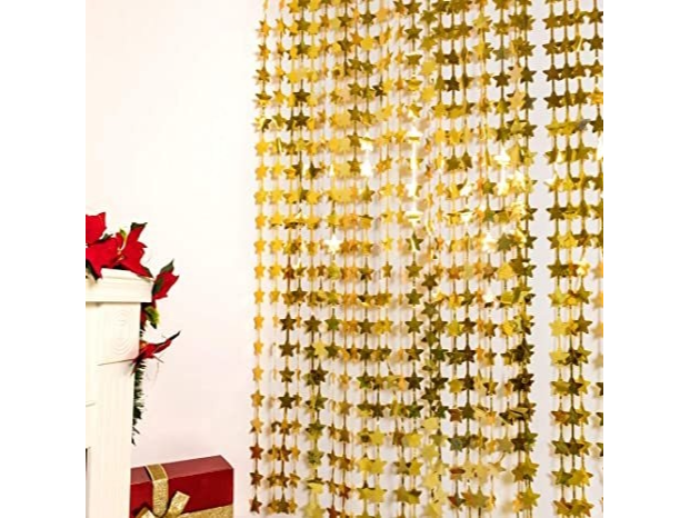 CORTINA METALIZADA - ESTRELLA