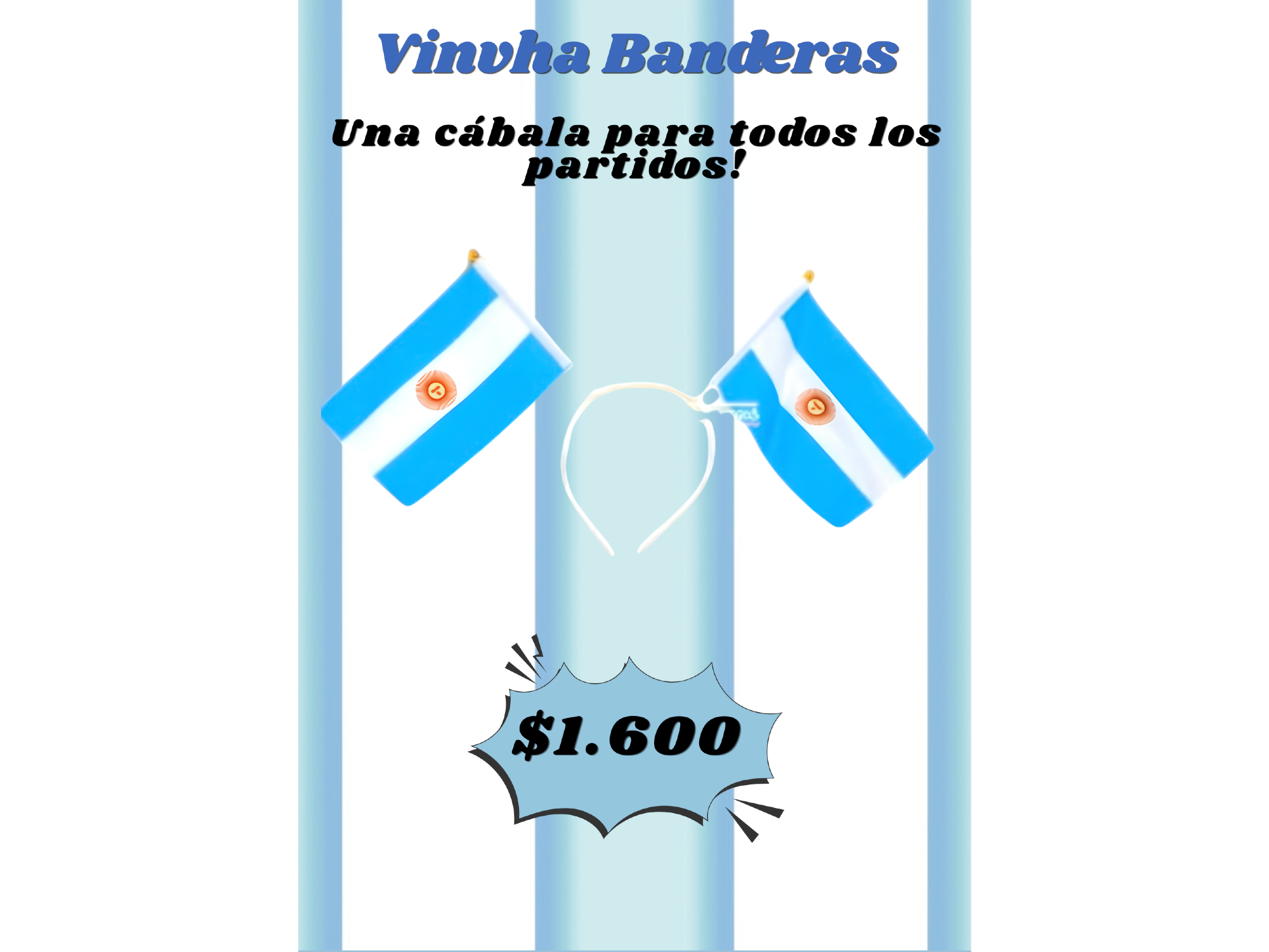 VINCHA BANDERITAS