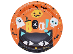 PLATO POLIPAPEL HALLOWEEN X6 UNIDADES