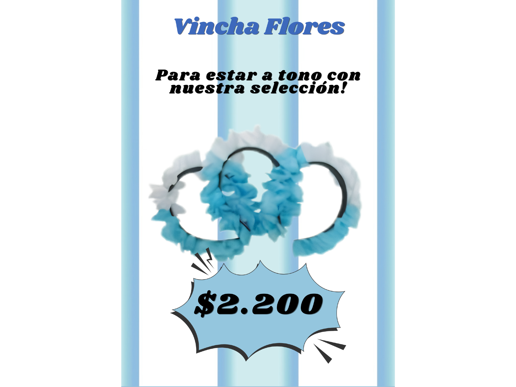 VINCHA CON FLORES