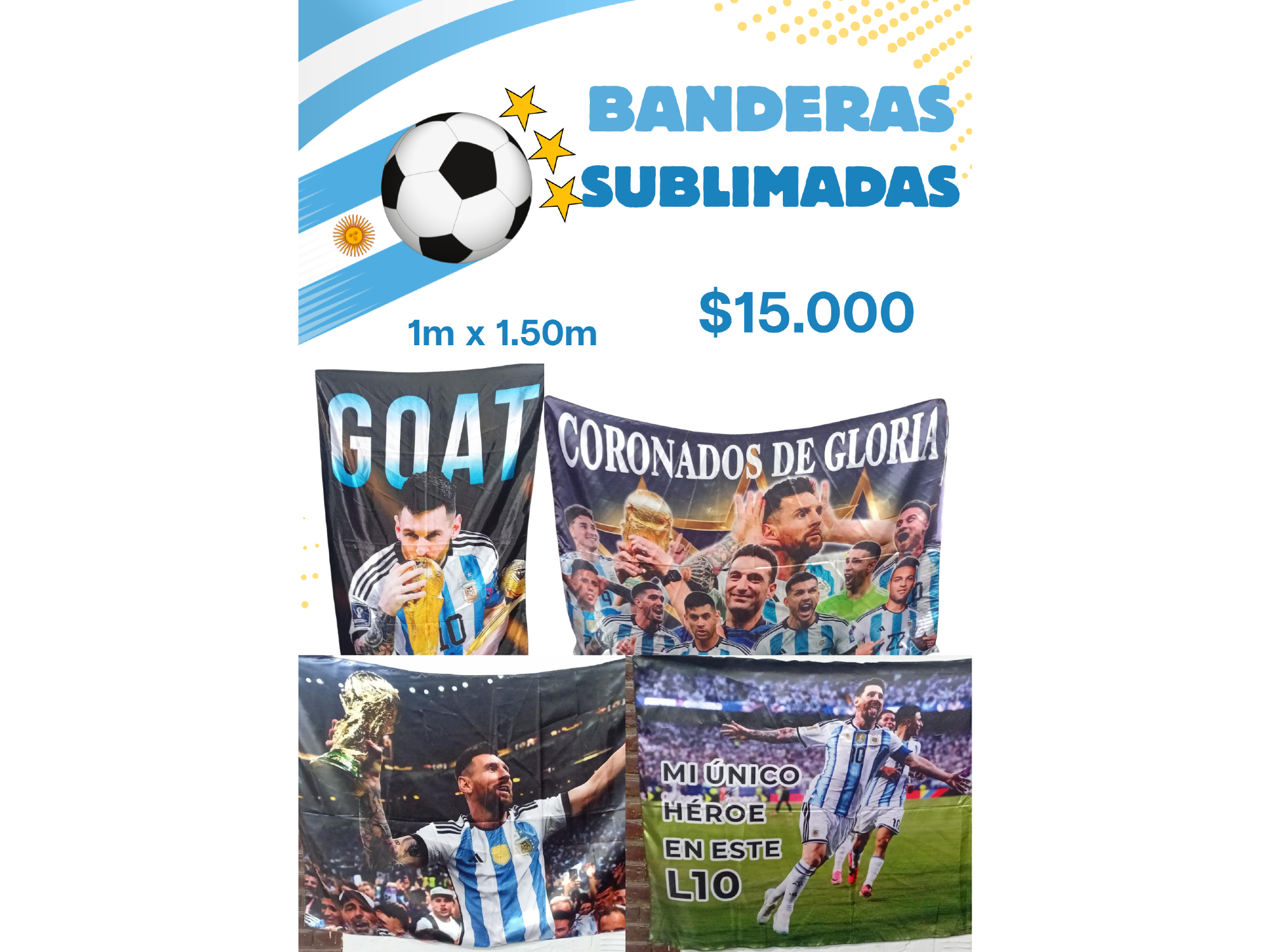 BANDERA SUBLIMADA